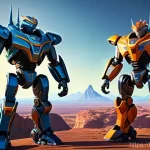 Home 15 다이노코어 유통 경로 및 해외 진출 - **Prompt 1: Epic Dinoforce Team-Up in a Futuristic Landscape**
"A dynamic, wide-angle shot of th...