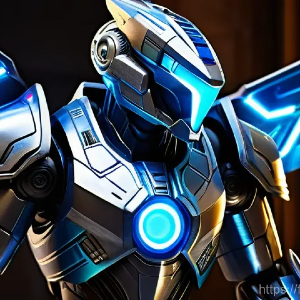 다이노코어 플래시 게임 출시 정보 - **Prompt: "A close-up, highly detailed shot of a customizable Dinobot in a sleek, futuristic, high-t...