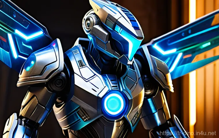 다이노코어 플래시 게임 출시 정보 - **Prompt: "A close-up, highly detailed shot of a customizable Dinobot in a sleek, futuristic, high-t...